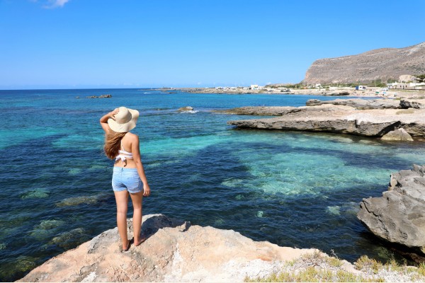 Der Cala Rossa auf Favignana ist einer der schönsten Strände in  Italien und Europa