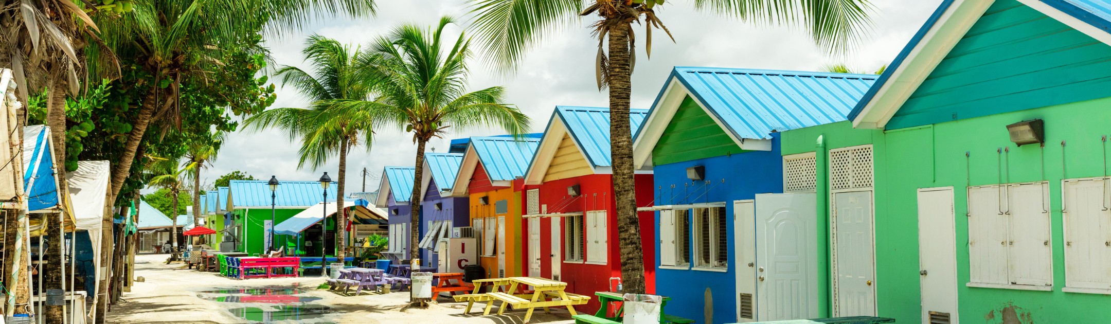 Die bunten Häuser auf Barbados sind ein beliebtes Fotomotiv