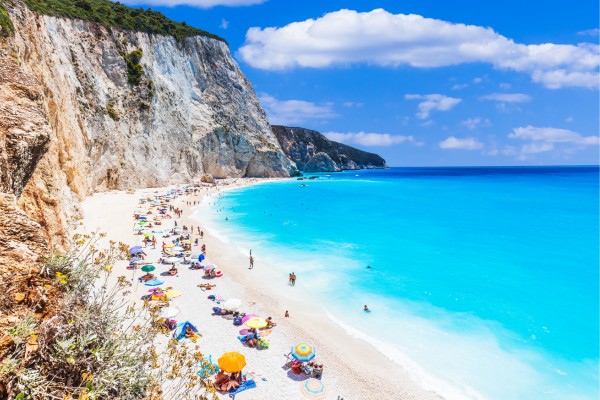 Genieße die Sonne am Strand Lefkada