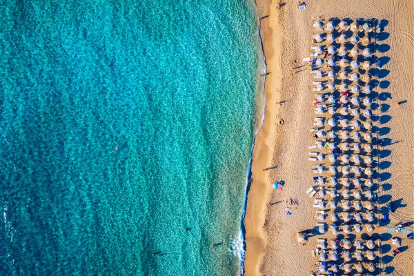 Tolles Bild des wunderschönen Falassarna Strandes