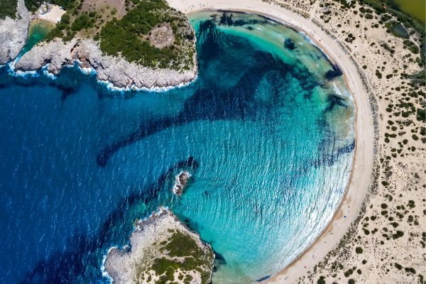 Einer der schönsten Strände auf Peloponnes - Voidokilia Strand