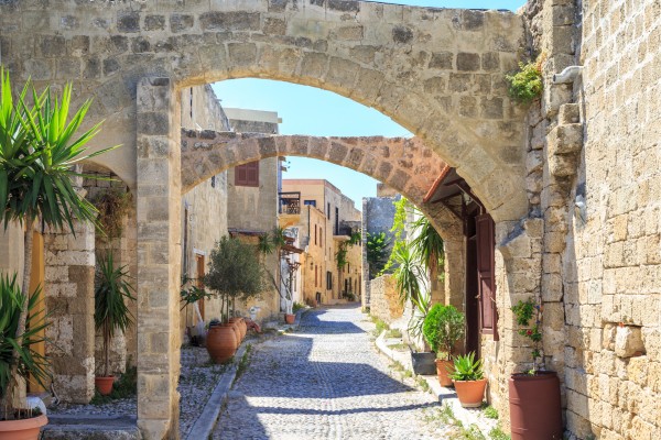 Die charmante Altstadt Rhodos