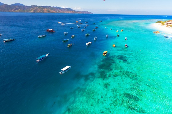 Die indonesische Insel Gili Trawangan