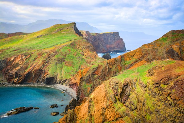 Traumhafter Blick auf die Küste Ponta de São Lourenço 